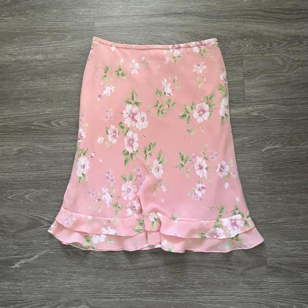 Early 1990s coquette pastel pink skirt